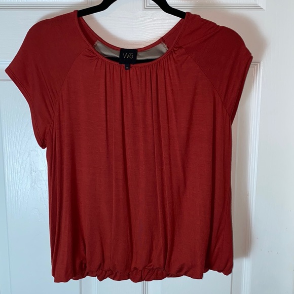 W5  Concepts Women’s Dolman Bubble Top cap Sleeve Size Medium - Picture 1 of 6